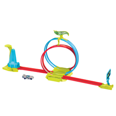 Hot Wheels Neon Yarışlar Çifte Çemberde Yarış Seti HPC05