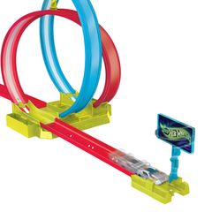 Hot Wheels Neon Yarışlar Çifte Çemberde Yarış Seti HPC05