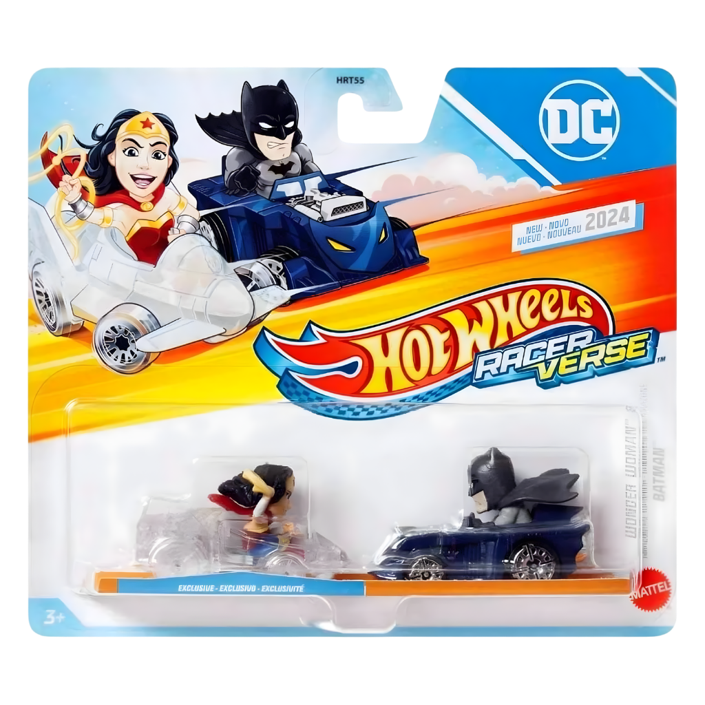 Hot Wheels RacerVerse İkili Arabalar Wonder Woman ve Batman HRT23