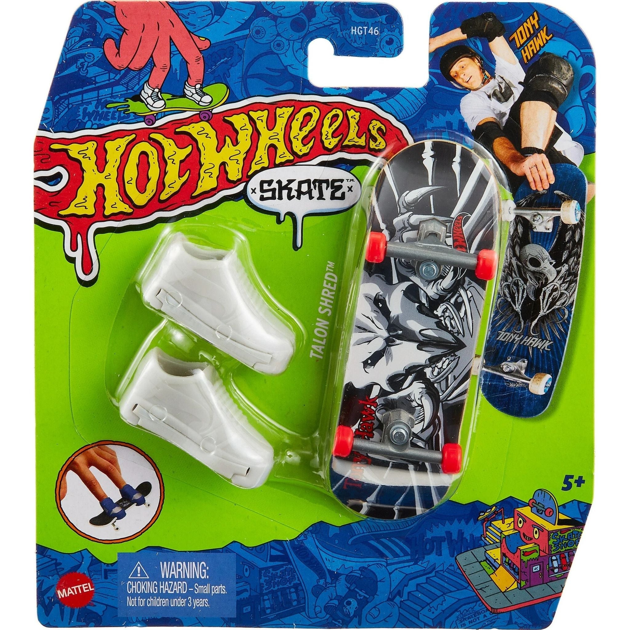 Hot Wheels Skate Parmak Kaykay ve Ayakkabı Paketleri Mattel HGT49