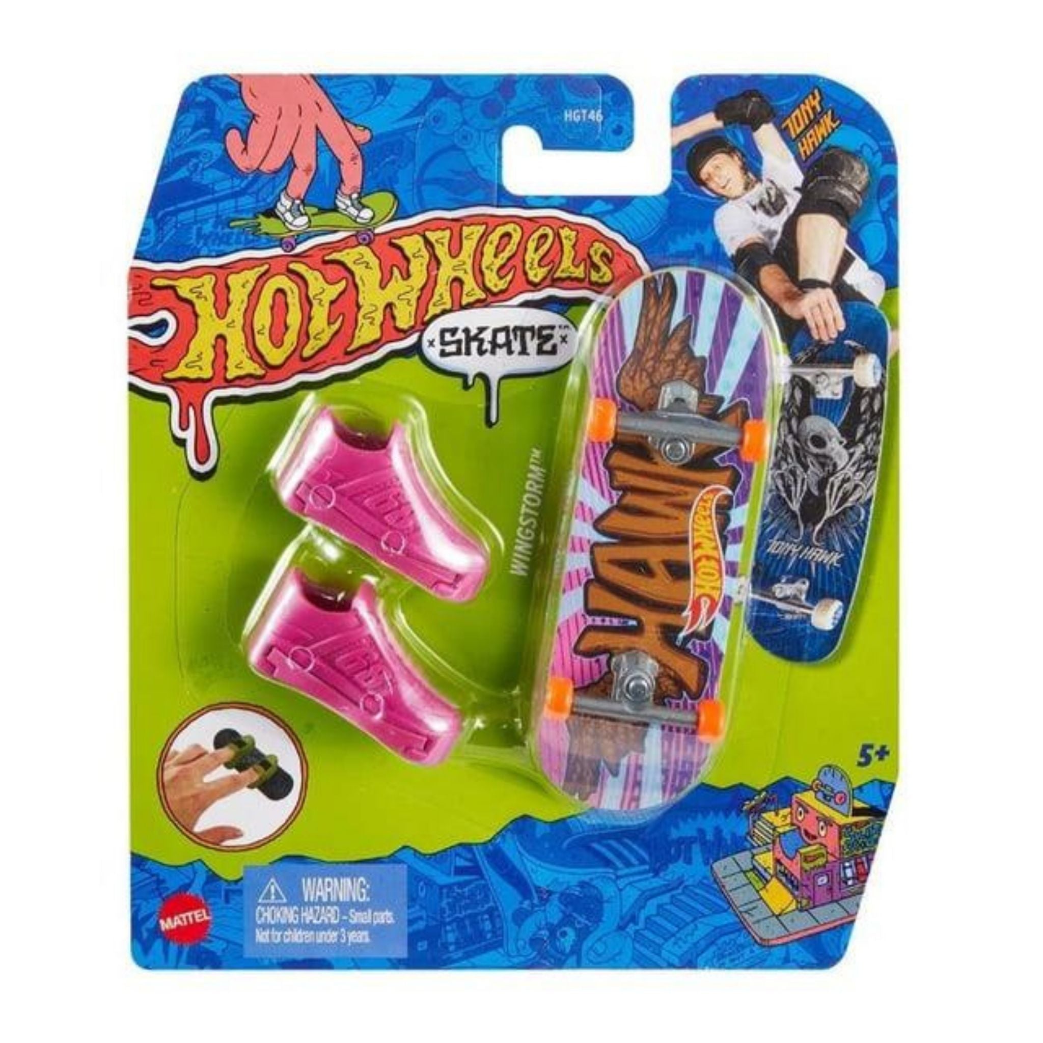 Hot Wheels Skate Parmak Kaykay ve Ayakkabı Paketleri Mattel HGT68