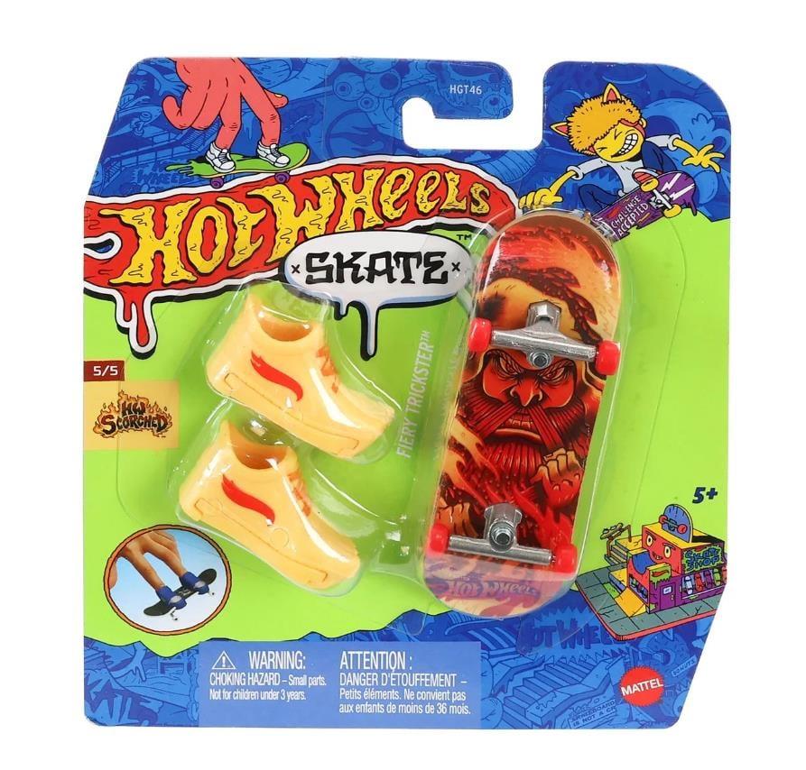 Hot Wheels Skate Parmak Kaykay ve Ayakkabı Paketleri Mattel HVJ89