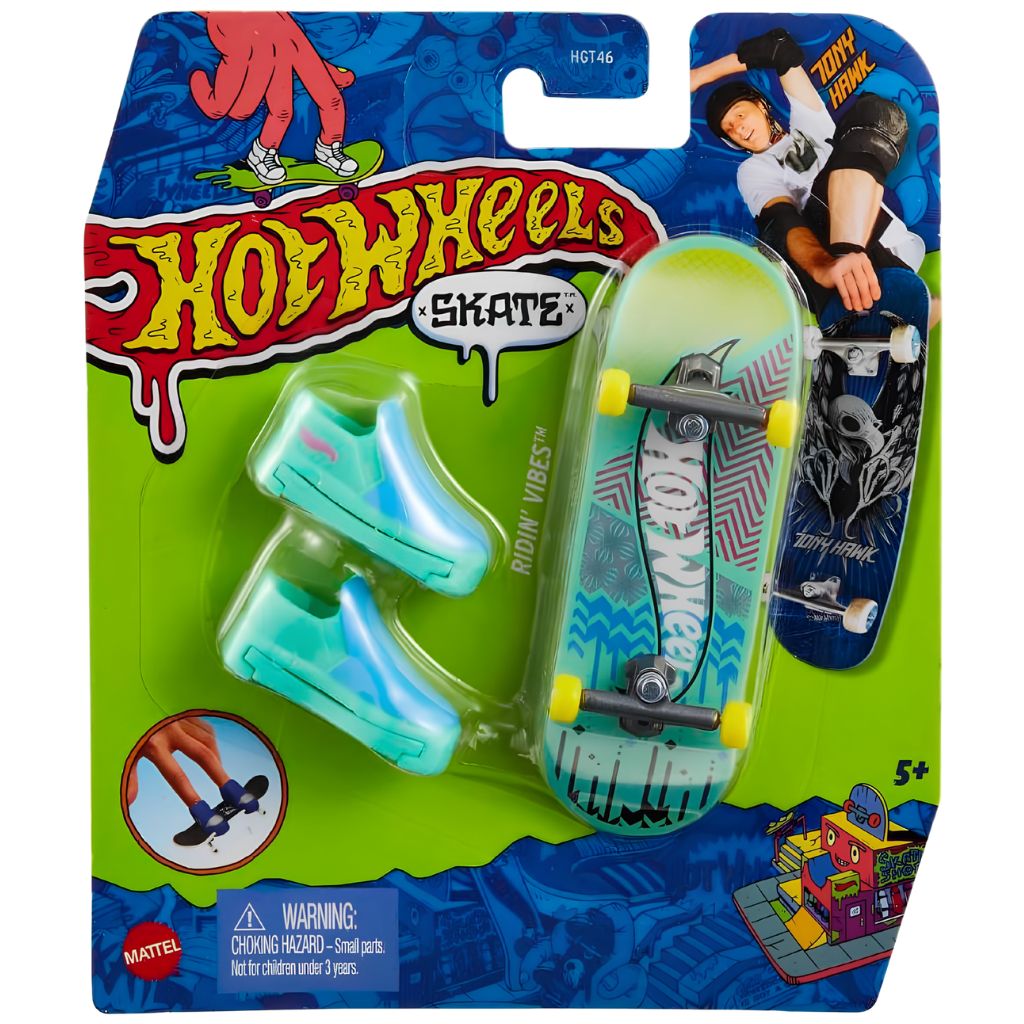 Hot Wheels Skate Parmak Kaykay ve Ayakkabı Paketleri HGT54