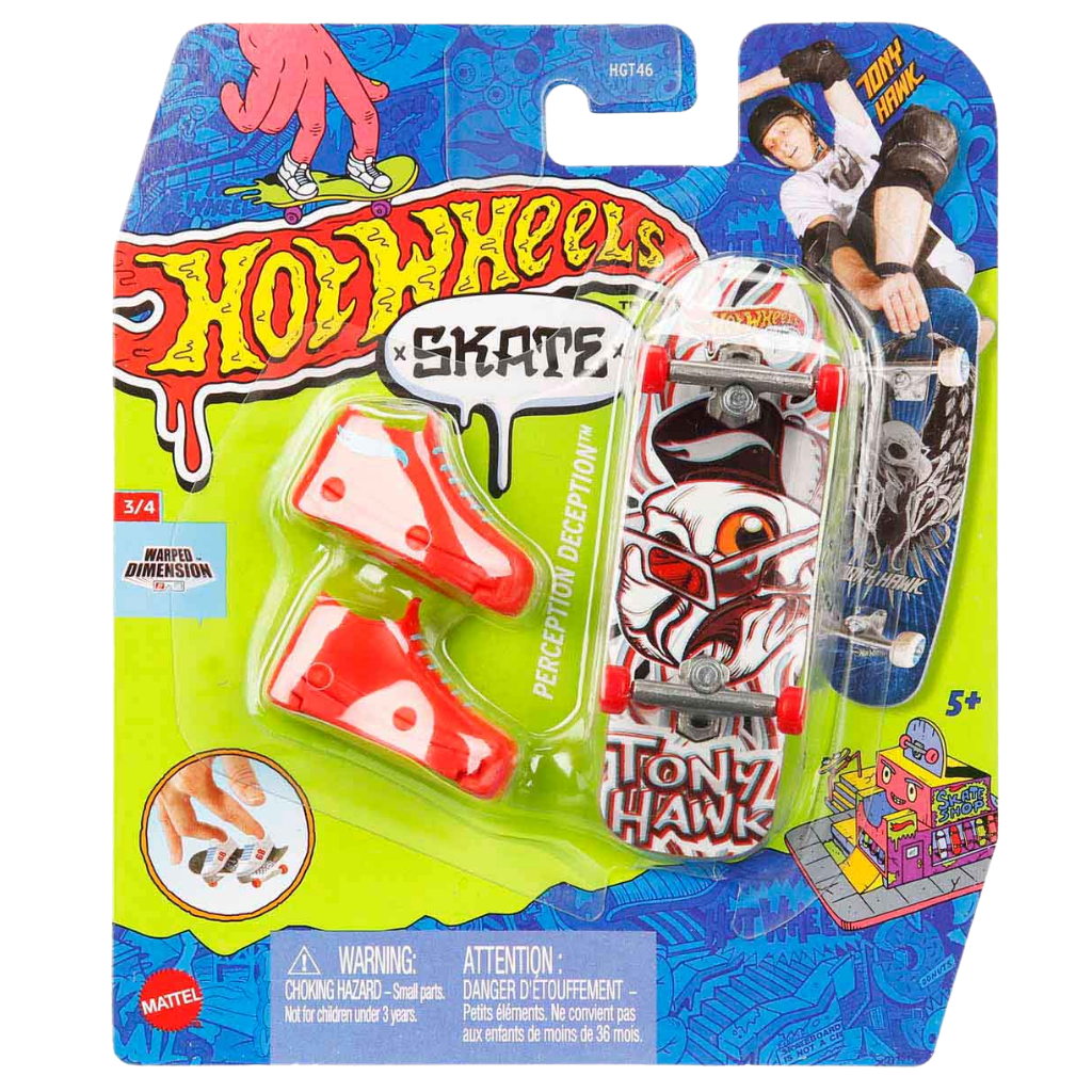 Hot Wheels Skate Parmak Kaykay ve Ayakkabı Paketleri HNG41