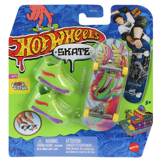 Hot Wheels Skate Parmak Kaykay ve Ayakkabı Paketleri HVJ92