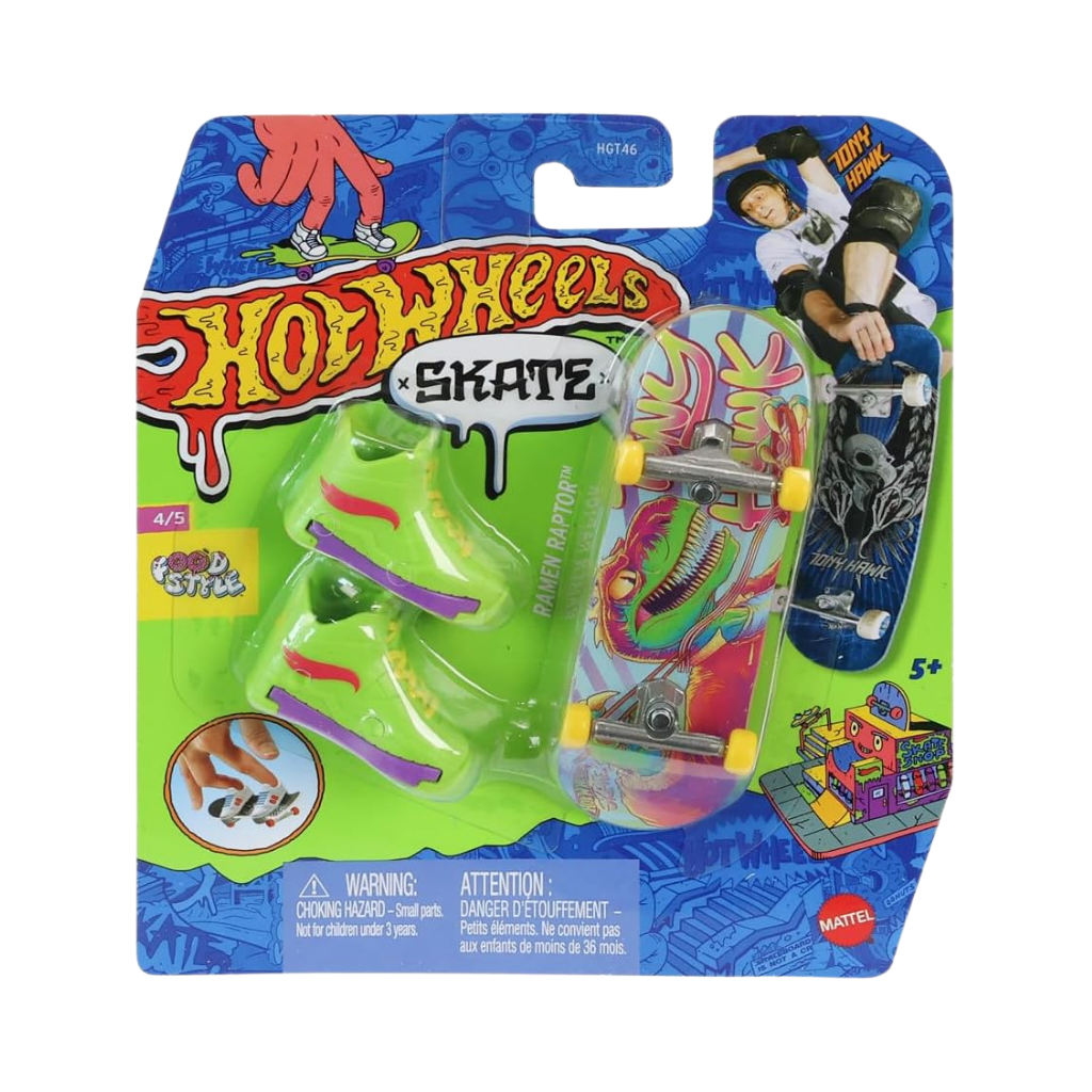 Hot Wheels Skate Parmak Kaykay ve Ayakkabı Paketleri HVJ92