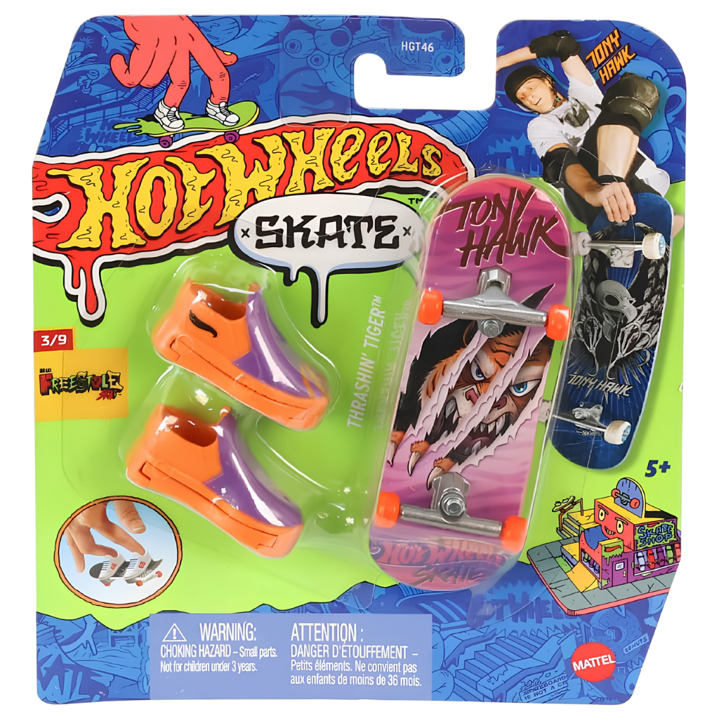 Hot Wheels Skate Parmak Kaykay ve Ayakkabı Paketleri HVJ93