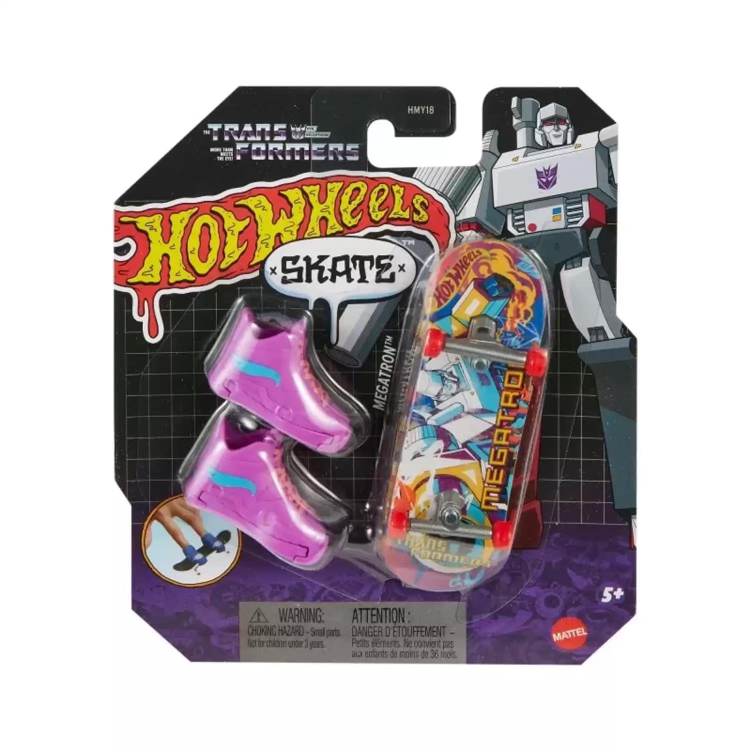 Hot Wheels Skate Temalı Parmak Kaykay ve Ayakkabı Paketleri Mattel HVK37