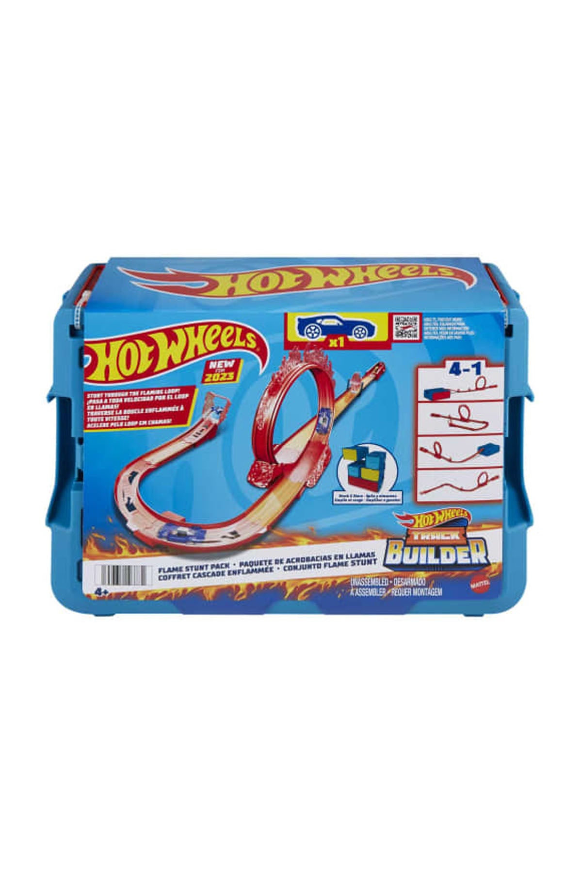 Hot Wheels Track Builder Alev Temalı Akrobasi Seti