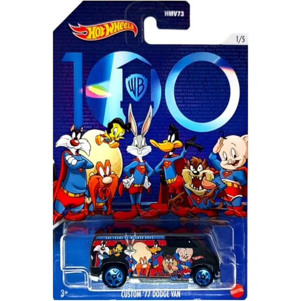 Hot Wheels Warner Bros 100. Yıl Temalı Arabalar Custom 77 Dodge Van HLK29