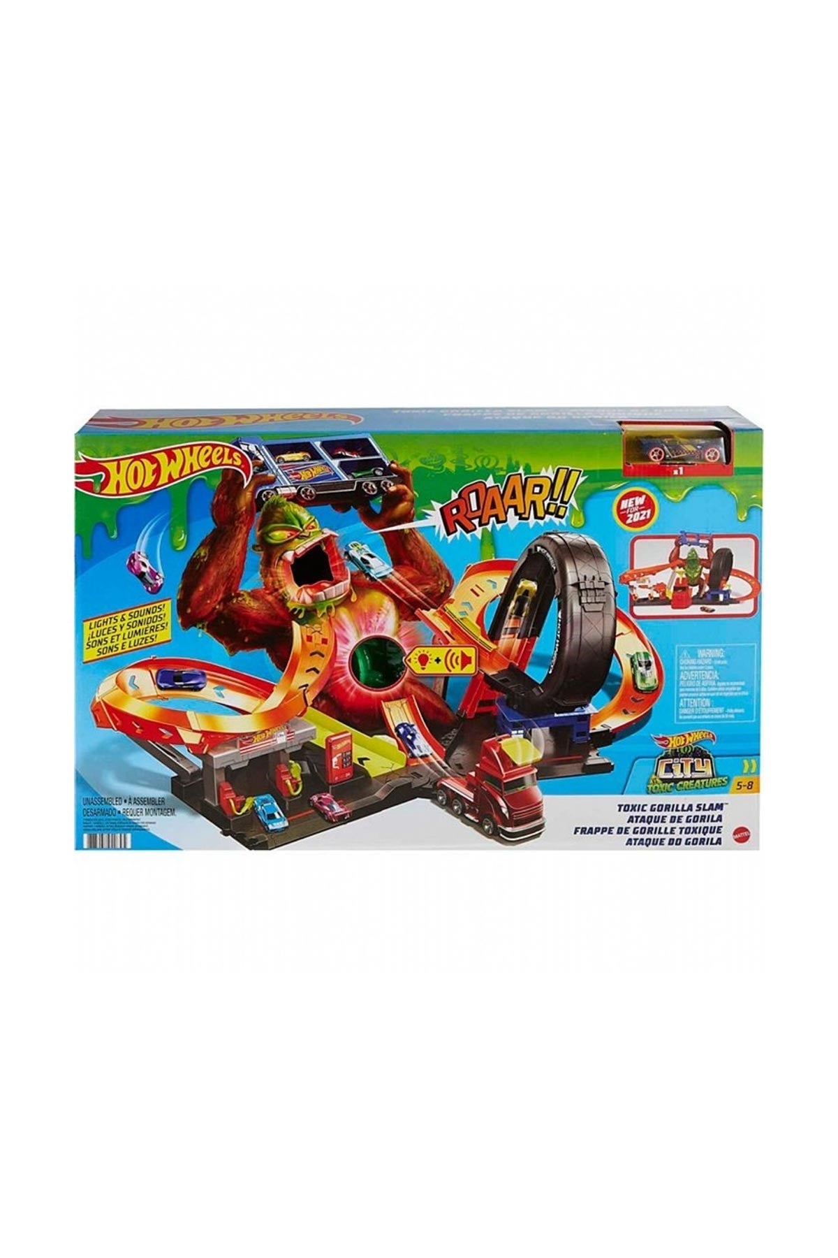 Hot Wheels Zehirli Goril Saldırısı Oyun Seti GTT94