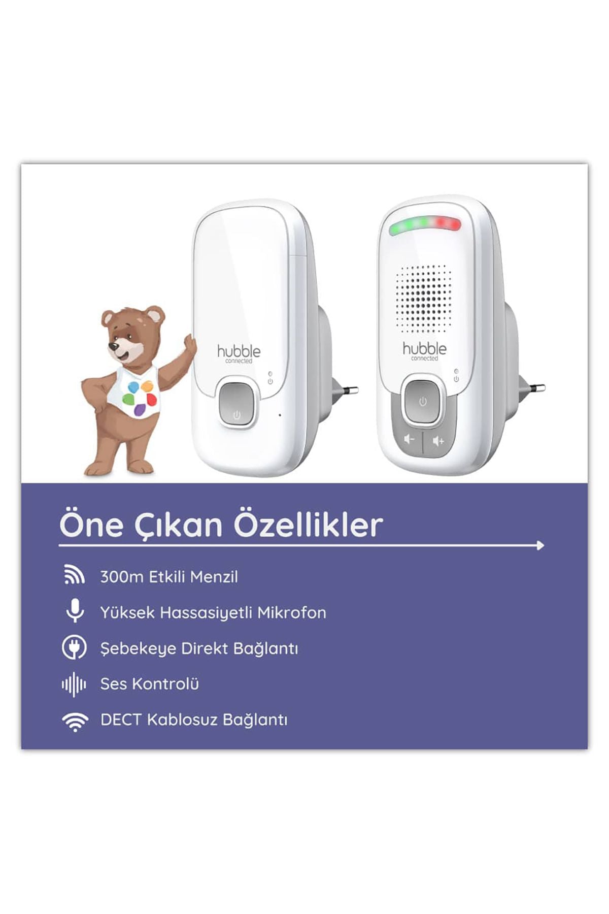 Hubble Listen Dect Dijital Bebek Telsizi