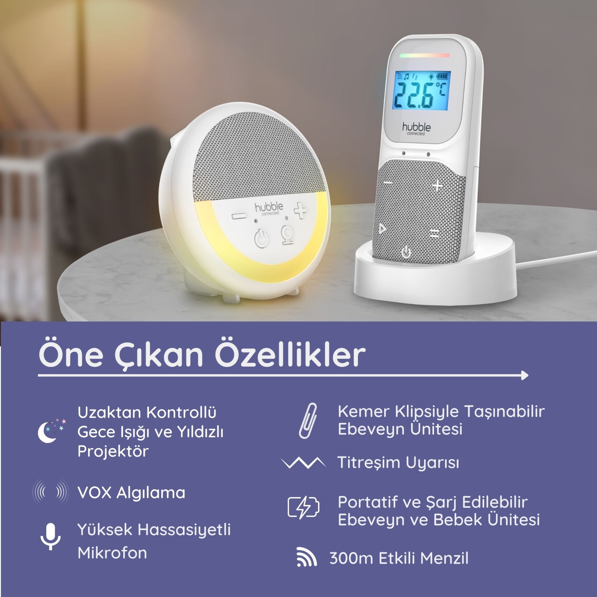 Hubble Sense Glow Pro Bebek Telsizi