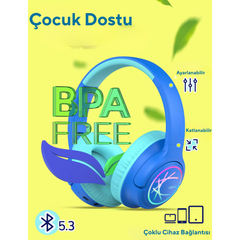 iClever BTH18 LED Işıklı Çocuk Bluetooth Kulaklığı