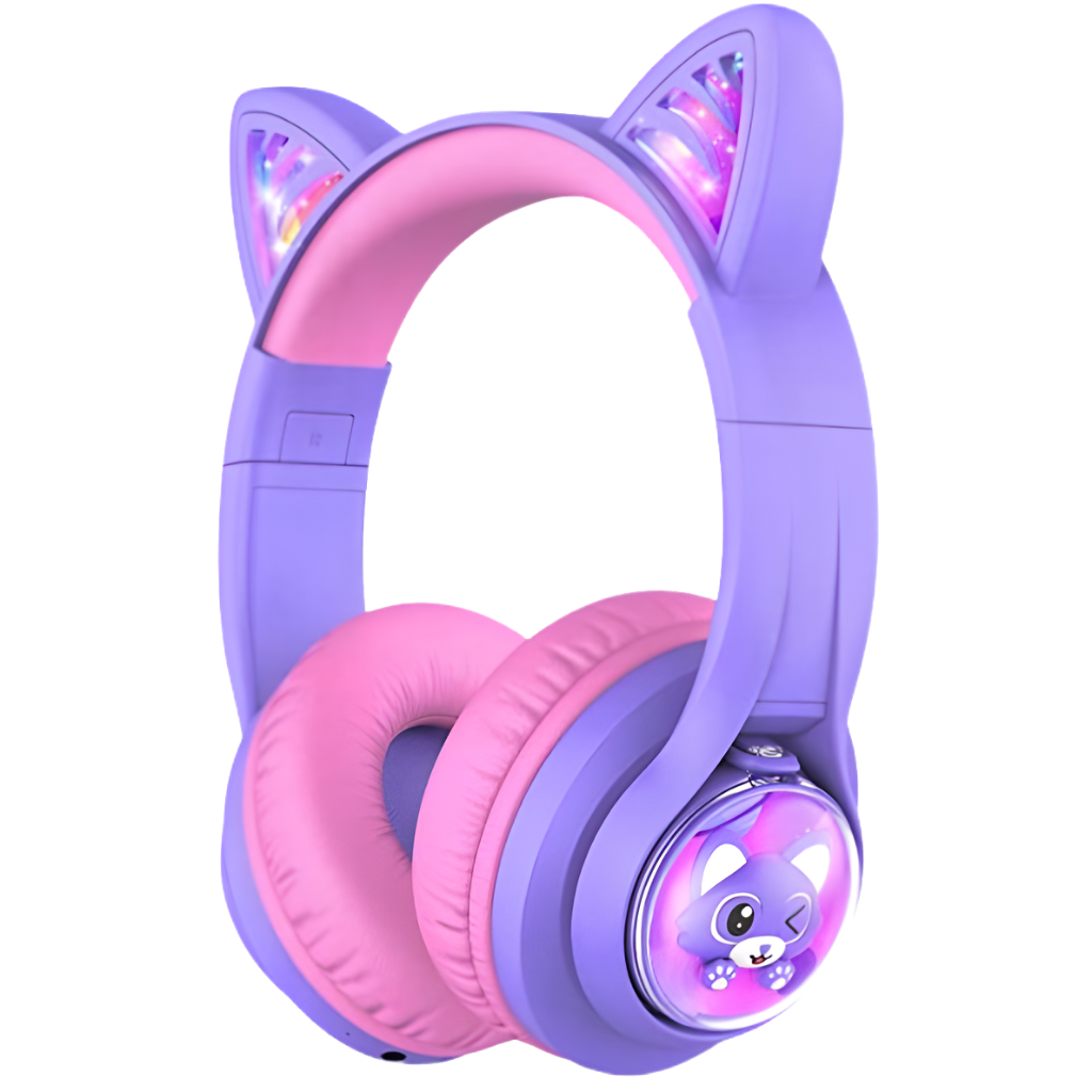 iClever BTH19 Kedi Kulaklı Çocuk Bluetooth Kulaklığı