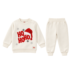 İlo Kids Erkek Üç İplik 2'li Noel Takım Ekru