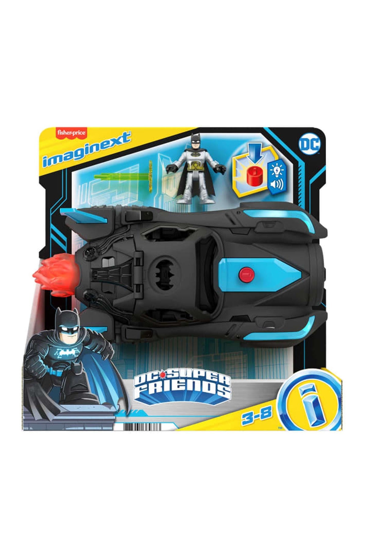 Imaginext DC Super Friends Işıklı Ve Sesli Batmobil