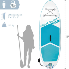 Intex Aqua Quest Şişme Ayakta Sörf Tahtası (244x76x13cm)