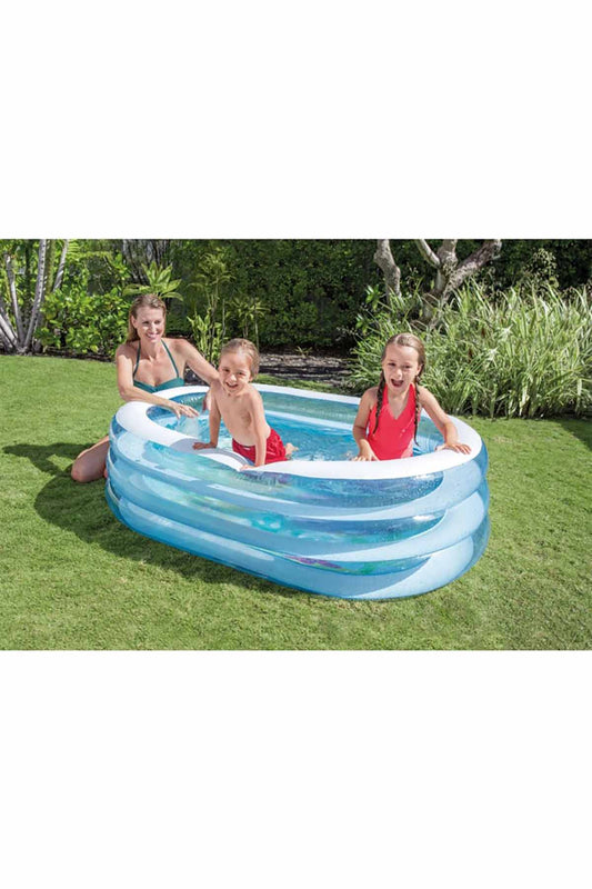 Intex Şeffaf Oval Havuz 163x107x46cm