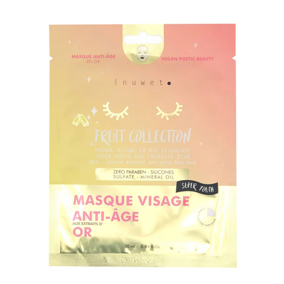 Inuwet Anti Aging Altın Yüz Maskesi