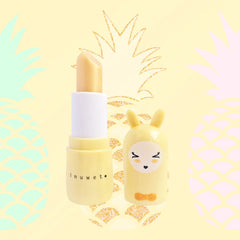 Inuwet Bunny Lip Balm Glitter Gold Pineapple