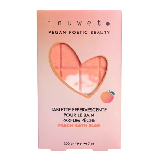 Inuwet Çikolata Tableti Şeklinde Banyo Topu Şeftali