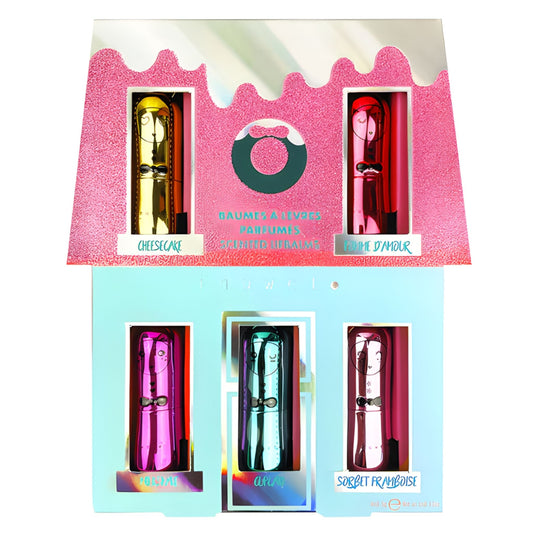 Inuwet Coffret House Of Winterland 5 Baumes 5'li Metal Lip Balm Seti
