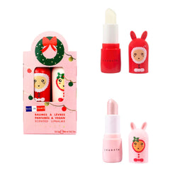 Inuwet Fiyonk Figürlü 2’li Dudak Nemlendiricisi Seti Mango ve Pamuk Şekeri