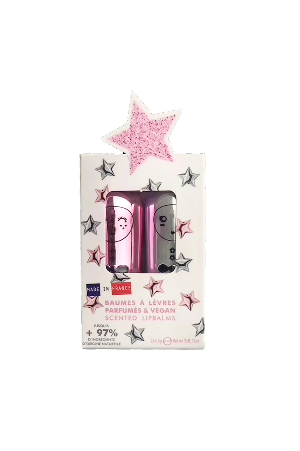 Inuwet Stars Silver Pink Duo Lipbalm 2Li Hediye Seti