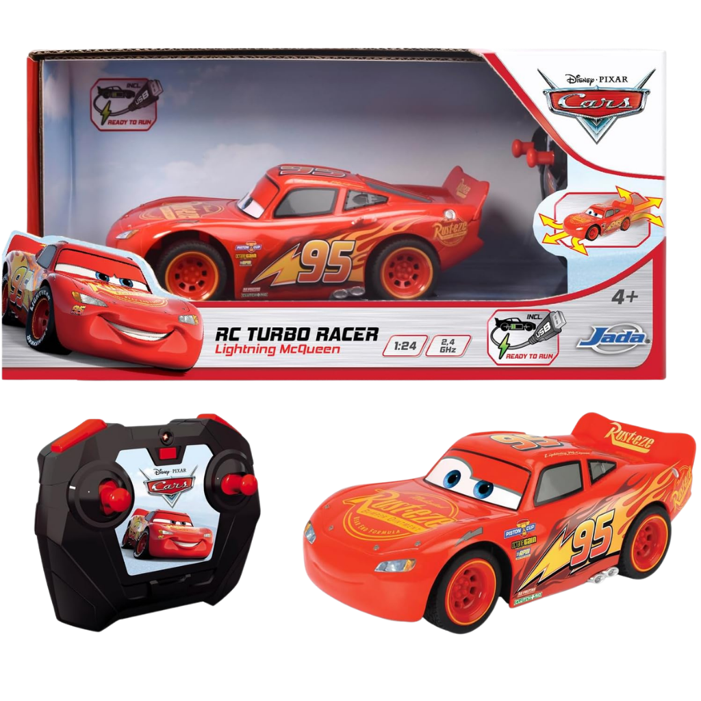 Jada Cars Lightning McQueen 1:24 Turbo Racer Uzaktan Kumandalı Araba