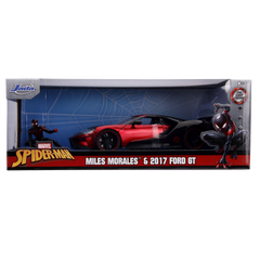 Jada Spiderman Marvel Miles Morales 1:24 2017 Ford GT Metal Araba