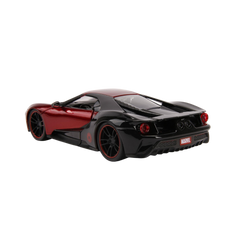 Jada Spiderman Marvel Miles Morales 1:24 2017 Ford GT Metal Araba