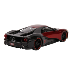 Jada Spiderman Marvel Miles Morales 1:24 2017 Ford GT Metal Araba