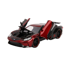 Jada Spiderman Marvel Miles Morales 1:24 2017 Ford GT Metal Araba