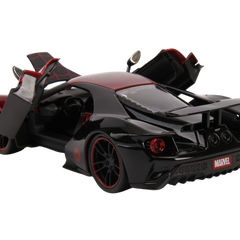 Jada Spiderman Marvel Miles Morales 1:24 2017 Ford GT Metal Araba