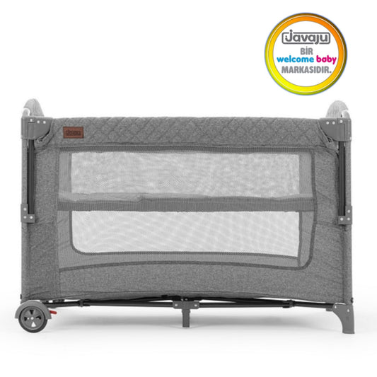 Javaju Anne Yanı ve Oyun Parkı 70*110cm Gri