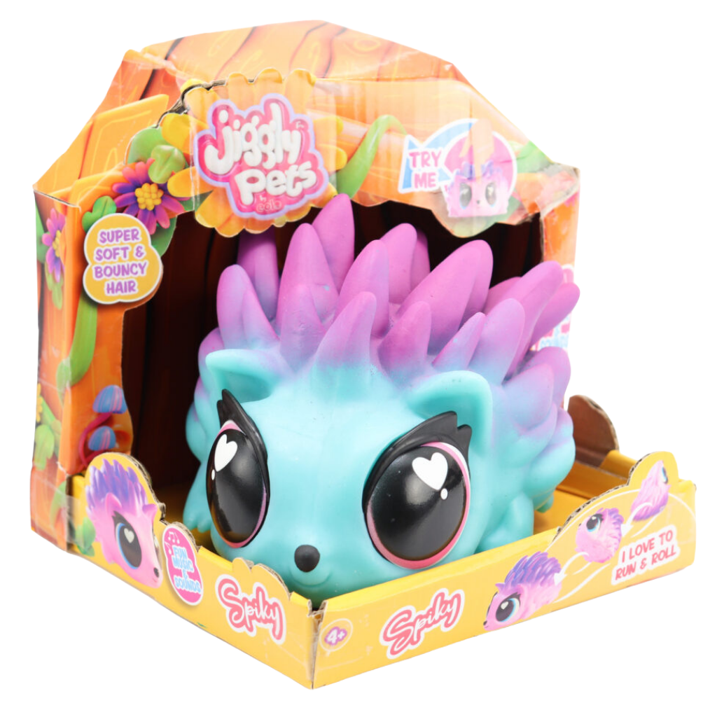 Jiggly Pets Sesli Mavi Kirpi – Welcome Baby