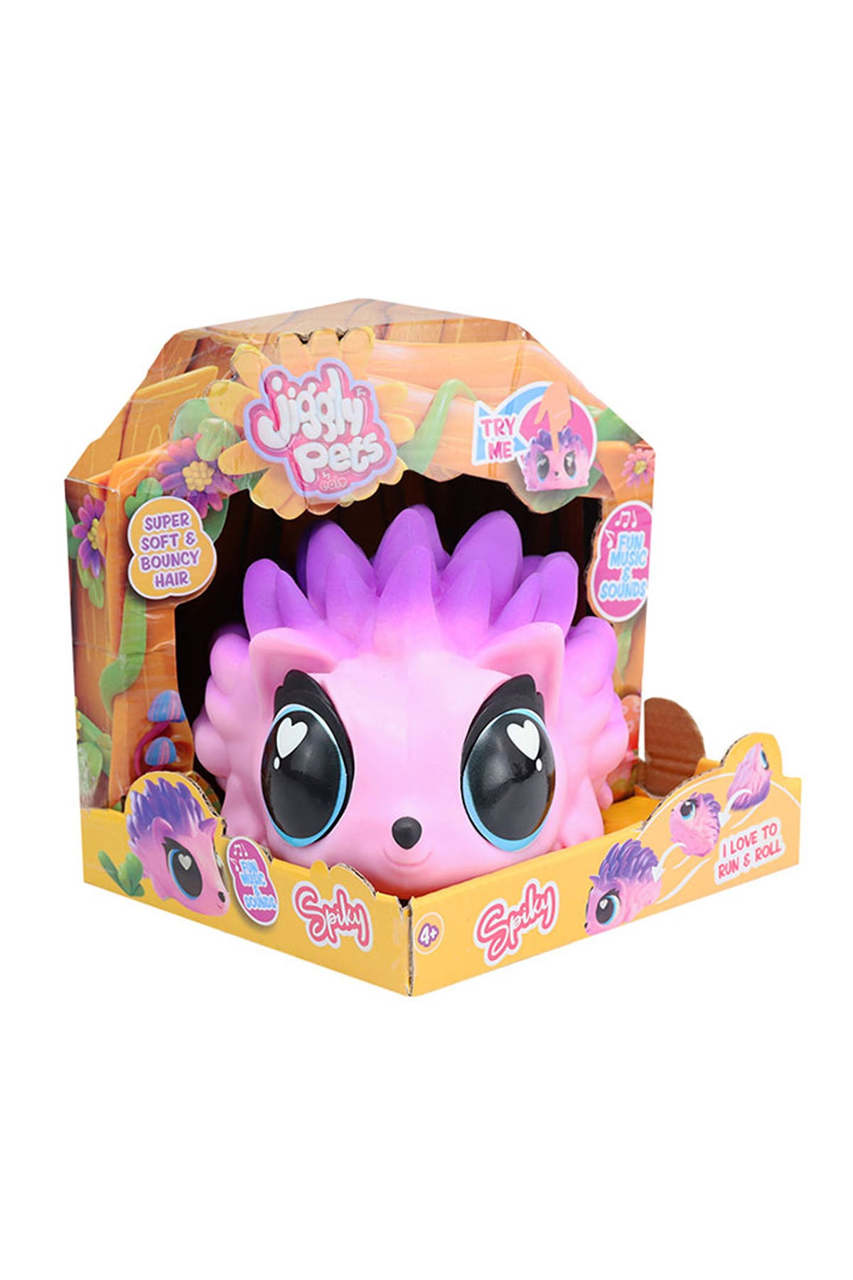 Jiggly Pets Sesli Pembe Kirpi-JP015-PI