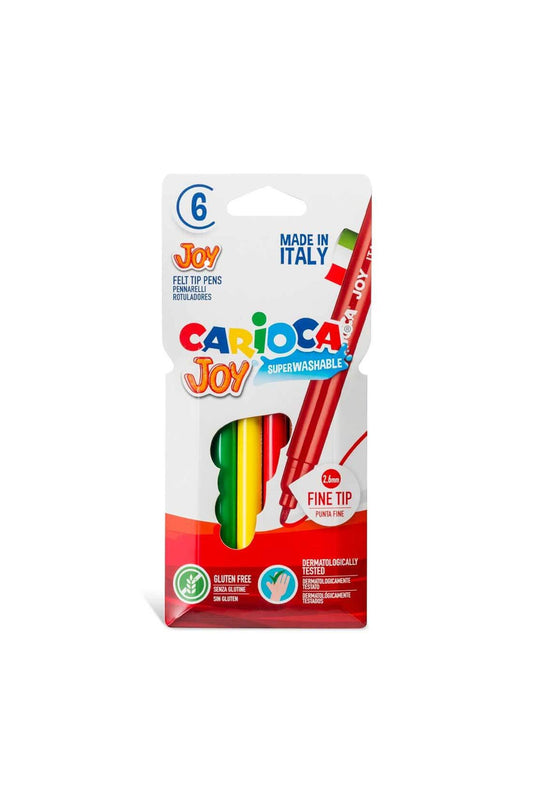 Carioca Joy Süper Yıkanabilir 6’lı Keçeli Boya Kalemi