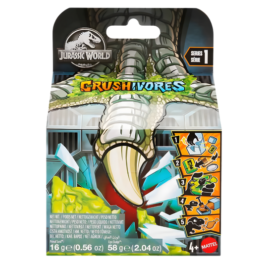 Jurassic World Crushivores Serisi Sürpriz Aksesuarlı Figürler HVB29