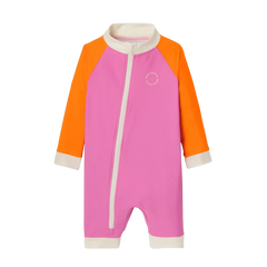 Kietla Bebekler için UV Korumalı Şortlu Mayo Pink Red