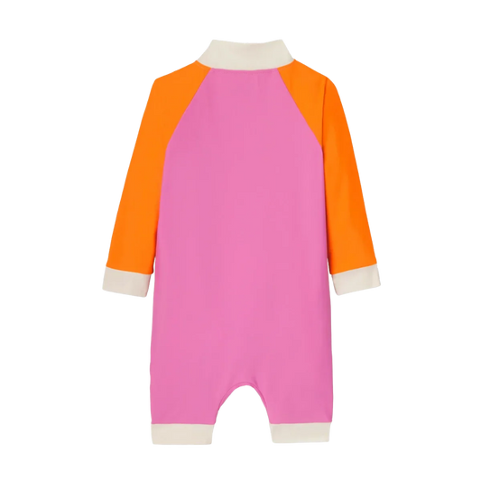 Kietla Bebekler için UV Korumalı Şortlu Mayo Pink Red