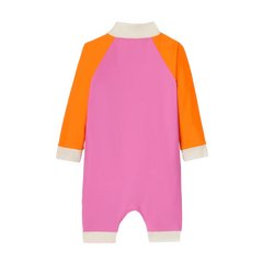 Kietla Bebekler için UV Korumalı Şortlu Mayo Pink Red