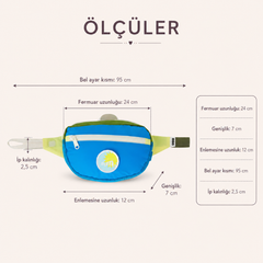 Kietla Çocuk Fanny Pack Çanta Khaki Blue