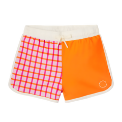 Kietla UV Korumalı Yüzme Şortu Tartan Red