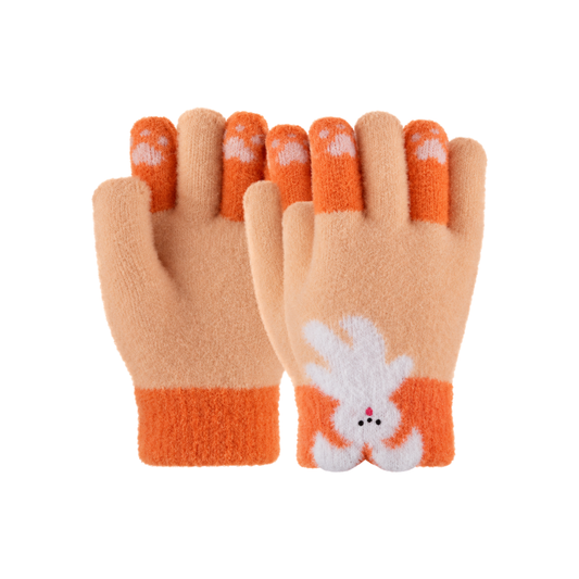 Kitti 3-6 Yaş Kız Anaokul Örme Eldiven