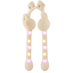 Kitti 5-8 Yaş Kız Çocuk Pelüş Hareketli Işıklı Uzun Kulaklık