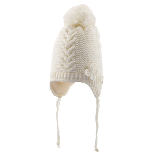 Kitti Kız Bebek 0-18 Ay Kulaklı Bere