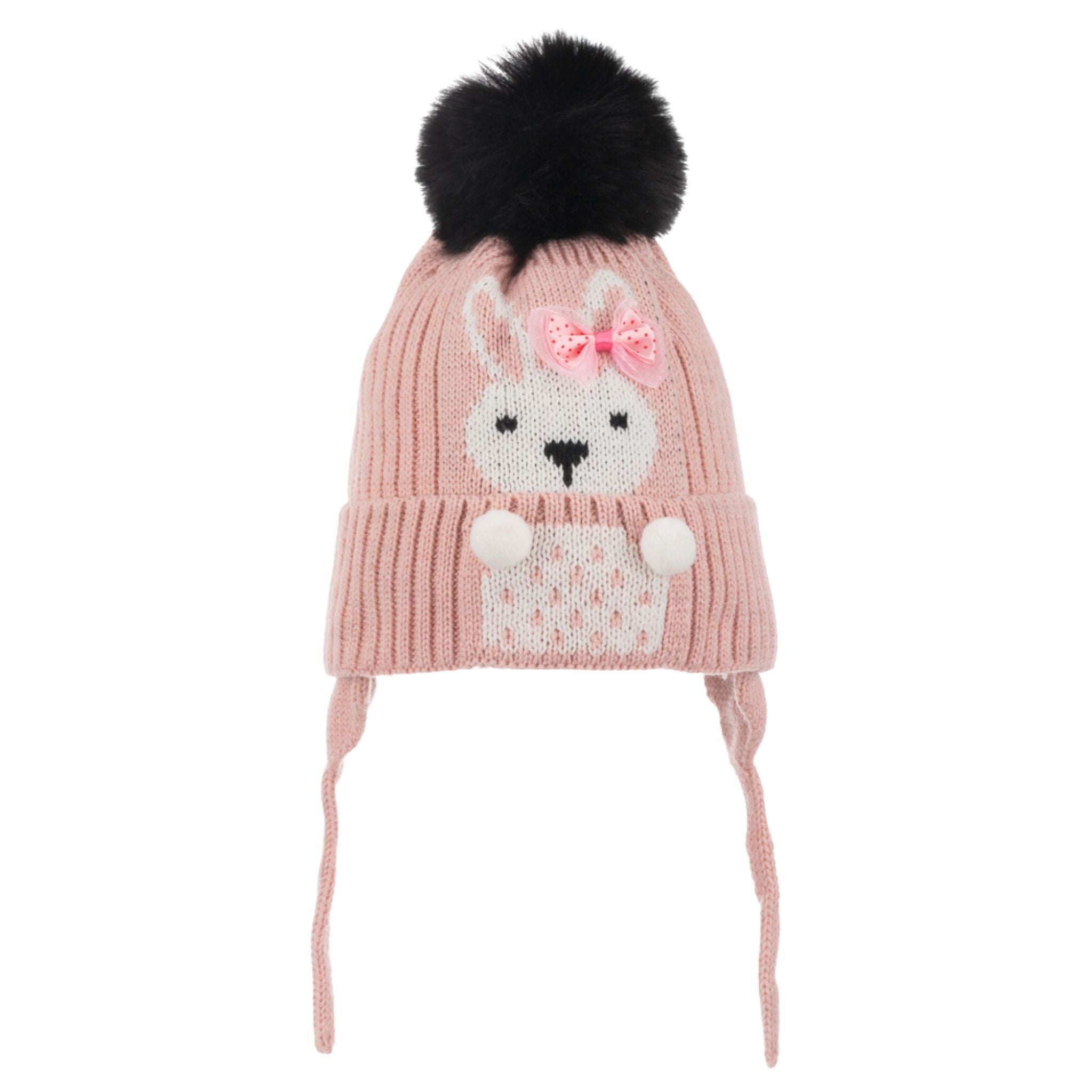 Kitti Kız Çocuk 1-4 Yaş Kulaklıklı Bere