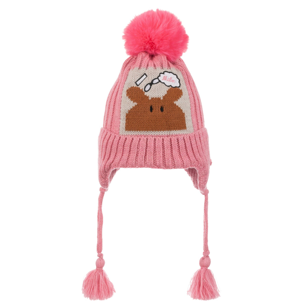 Kitti Kız Çocuk 1-4 Yaş Kulaklıklı Bere